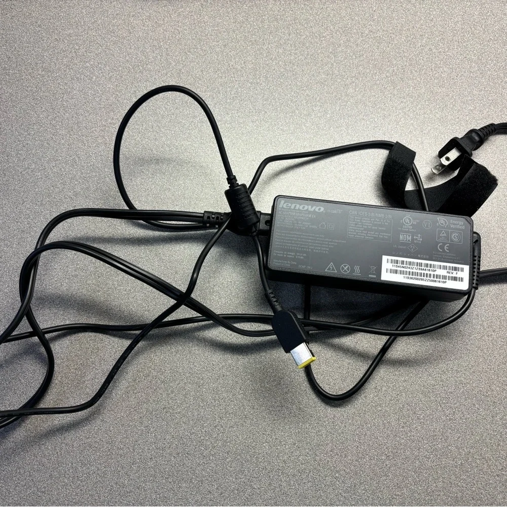 {Lenovo} Lenovo Black Power Cord AC Adapter Model ADLX90NDC2A laptop charger